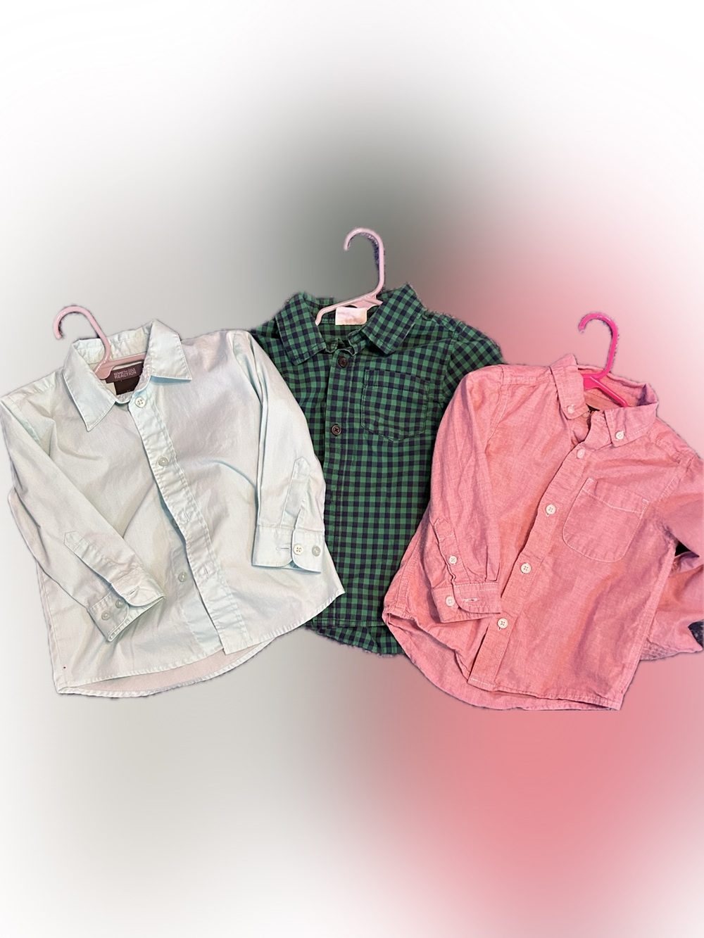 Lot of SZ 3T Long-Sleeve Button-Down Shirts